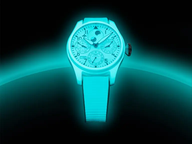 Big pilot’s watch perpetual calendar ceralume feature