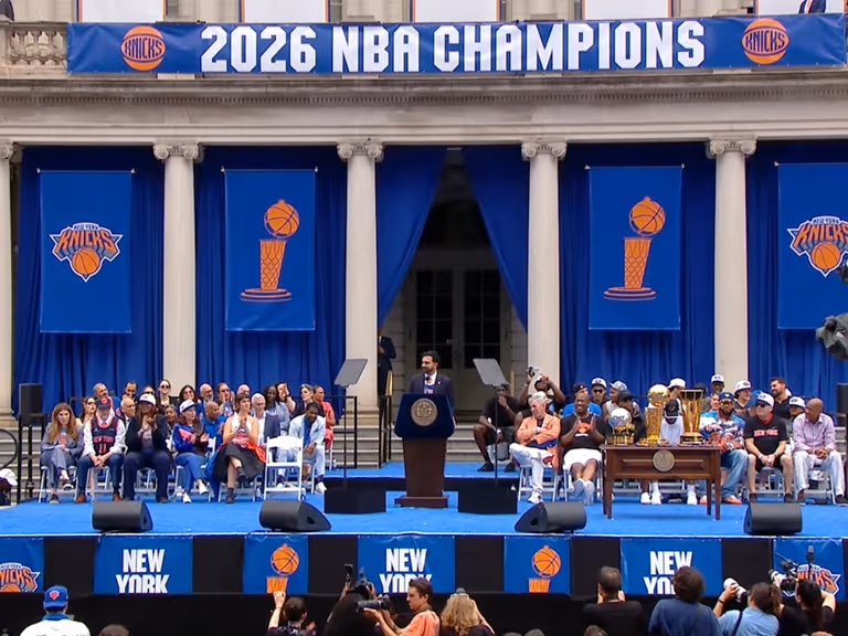 New york city mayor zohran mamdani knicks victory speech 5