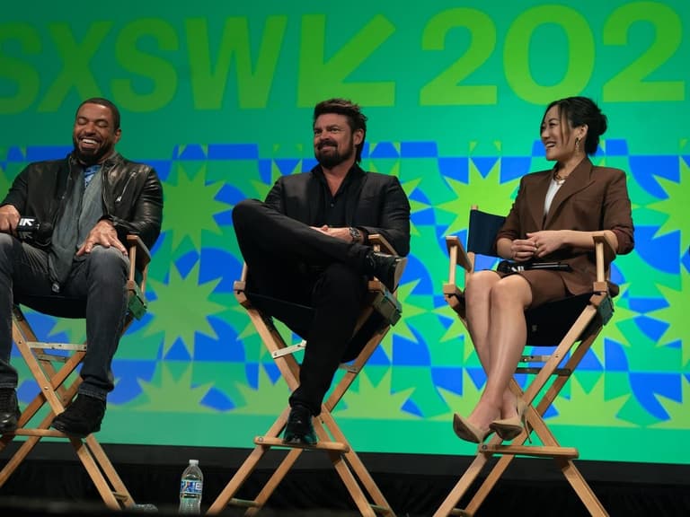 The Boys cast Karl Urban, Laz Alonso and Karen Fukuhara
