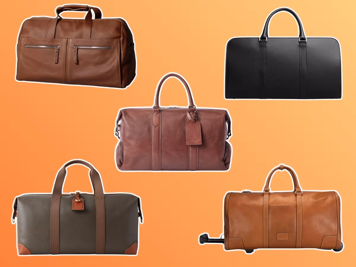 5 best luxury leather weekender bags for men buy once keep forever