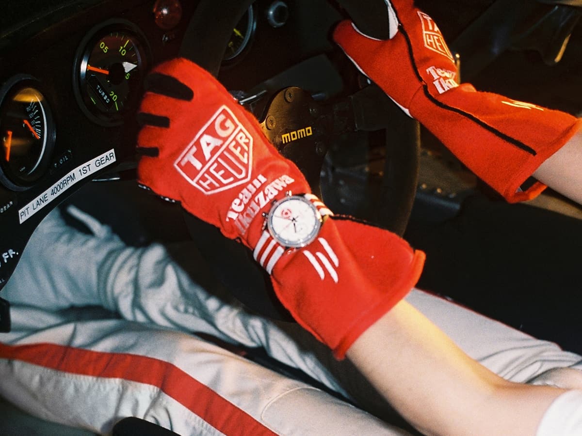 Tag heuer carrera chronograph x team ikuzawa mai driving porsche