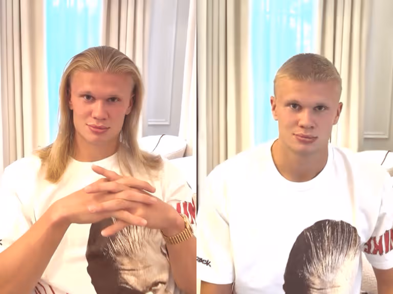 Erling haaland buzzcut instagram