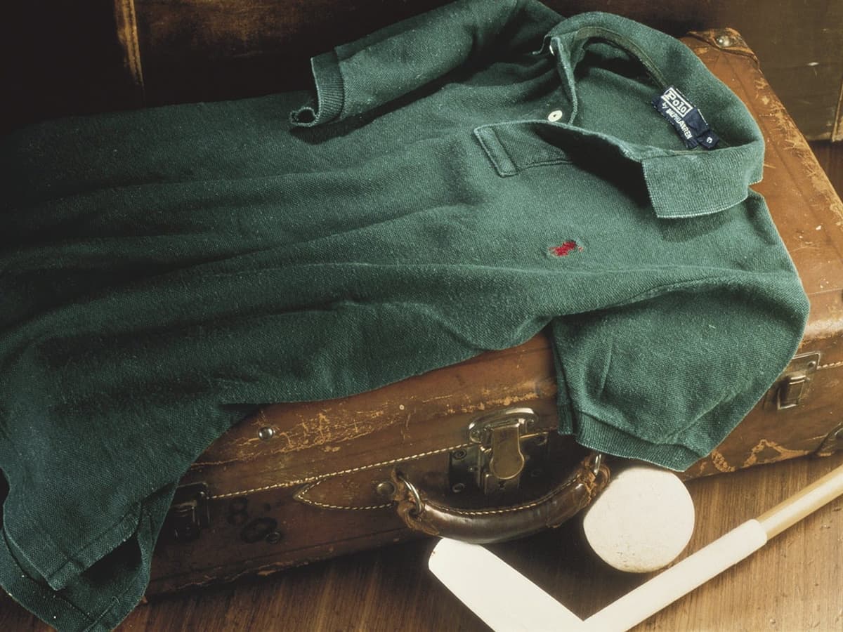 A Ralph Lauren Polo shirt with the signature polo player embroidery, shown across a range of colours.