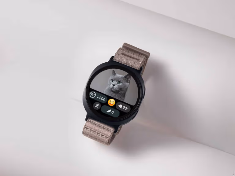 A line-up of Samsung Galaxy Watch smartwatches displayed against a plain studio background.