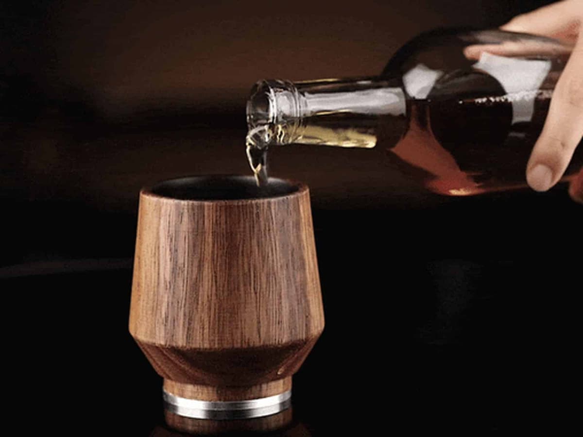 Walnut Whiskey Glass by ZH Design