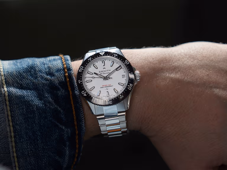 Zenith chronomaster solo sport white