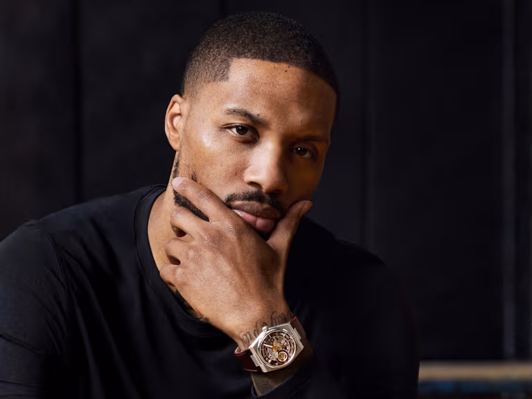 Damian lillard and his tissot prx skeleton damian lillard special edition