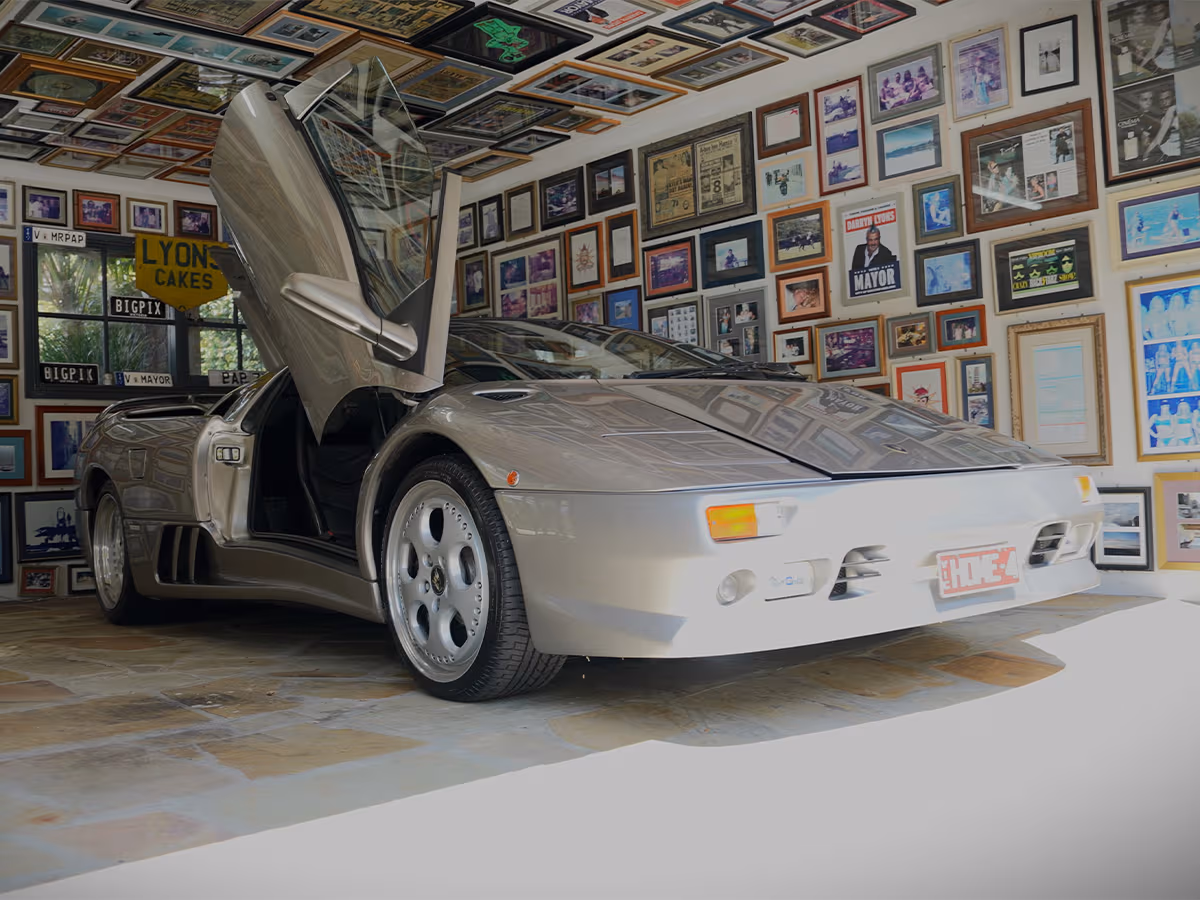 Darryn lyonds rod stewart's 1998 lamborghini diablo roadster 0000 lamborghini diablo in darryn lyon's garage