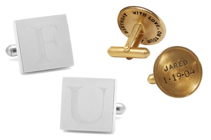 initials classic cufflink