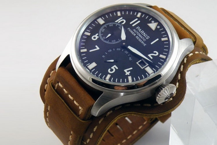 parnis big pilot power reserve watch