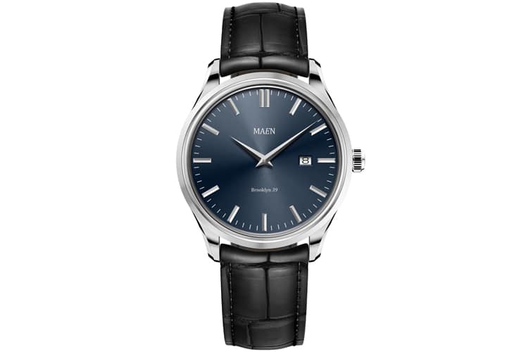 maen 39 date in midnight blue watch