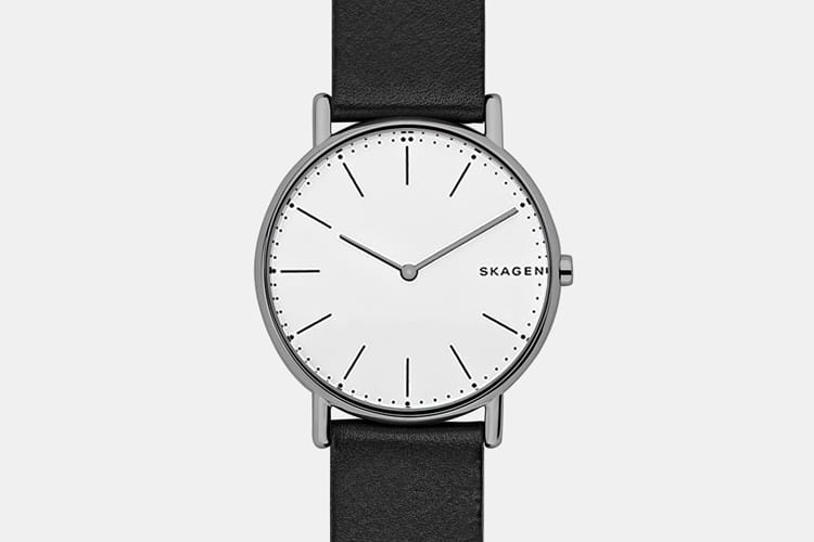 skagen signature black analogue watch