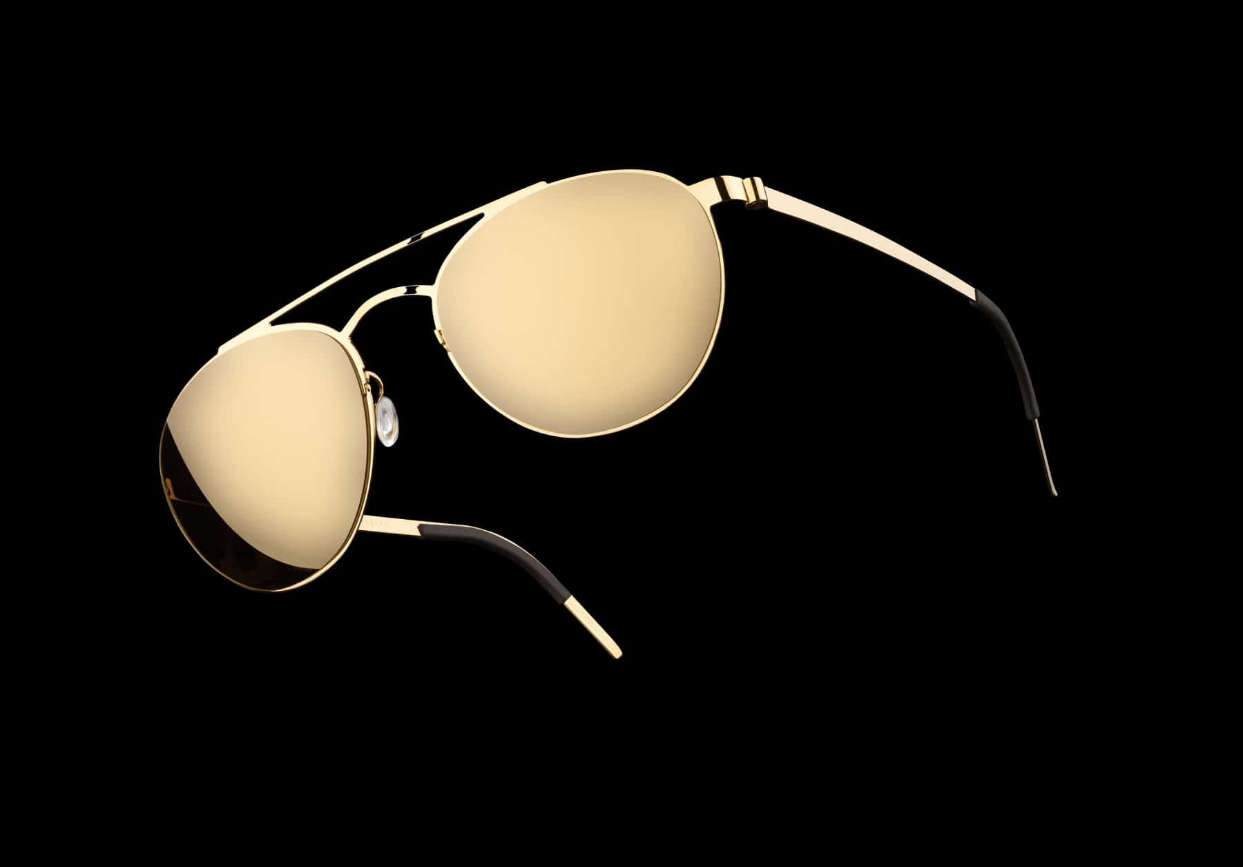 solid gold sunglasses