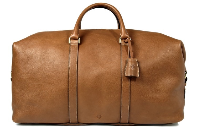 mulberry clipper leather holdall