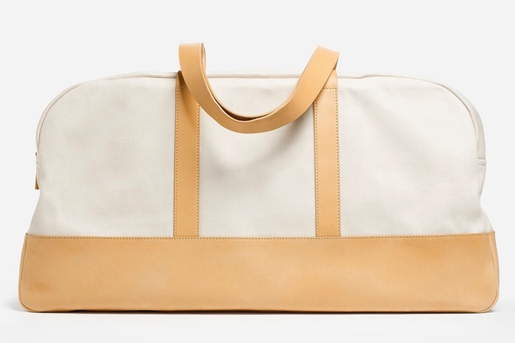 premium leather base weekender from everlane