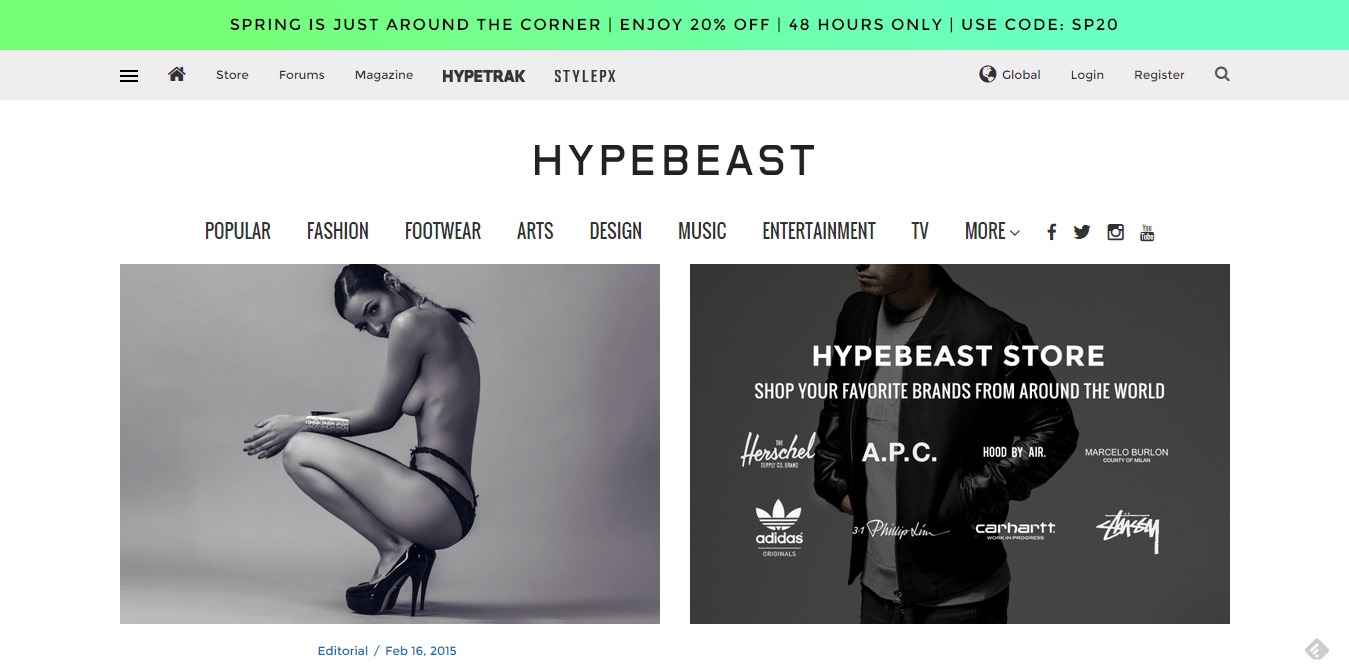 hypebeast online magazine and shop men fashion