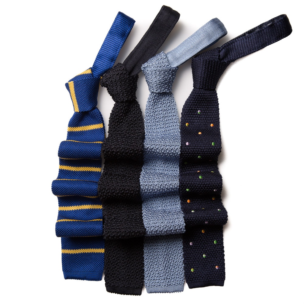  different colour Knitted Ties