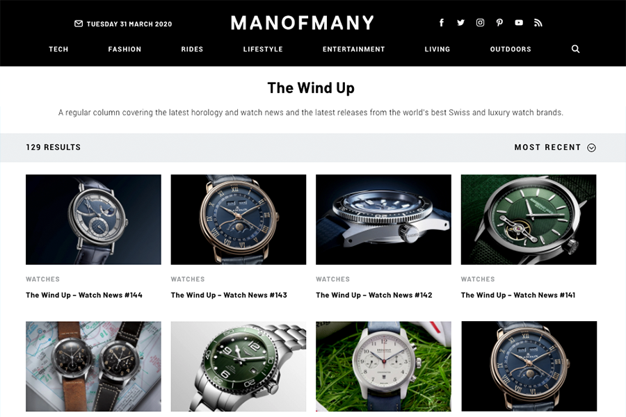 Best Watch Blogs - Man of Many The Wind Up