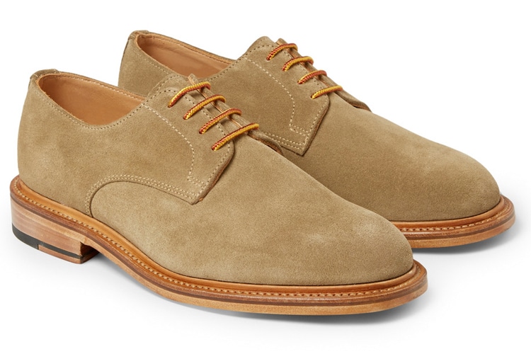 derby men leather shoe