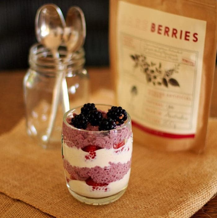 bare berries chia pudding