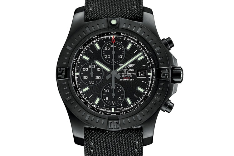 breitling colt chronograph automatic black steel