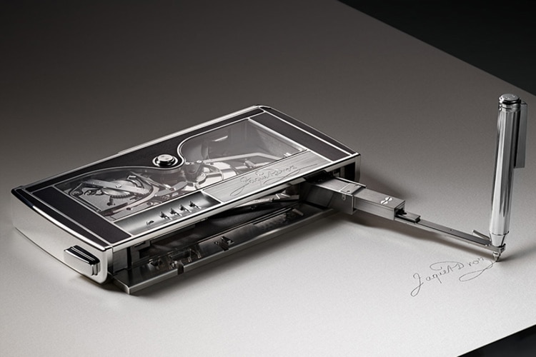 jaquet droz signing machine