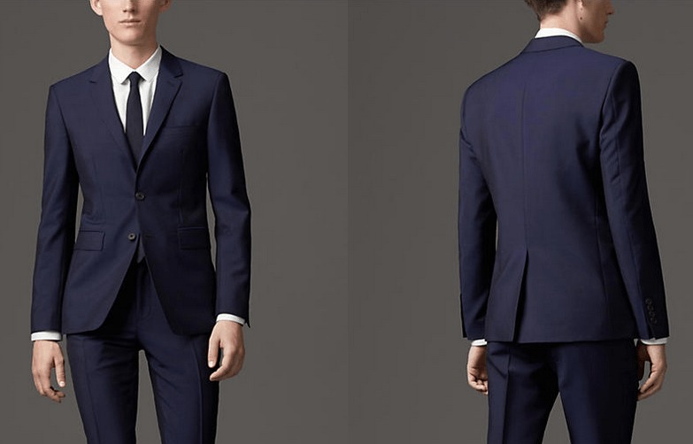 burberry blue suit