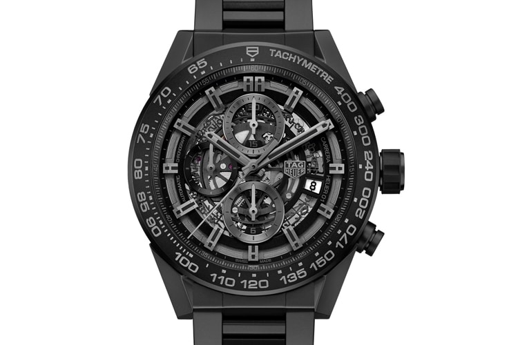 tag heuer carrera heuer 01 full black matte ceramic