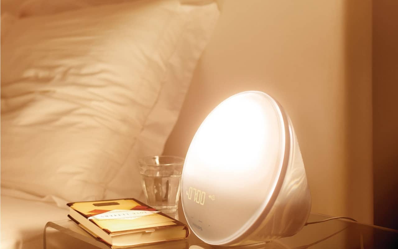 philips wake up light and book