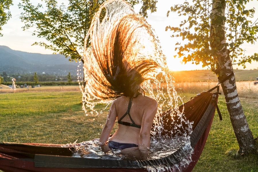 Hot shop tub hammock