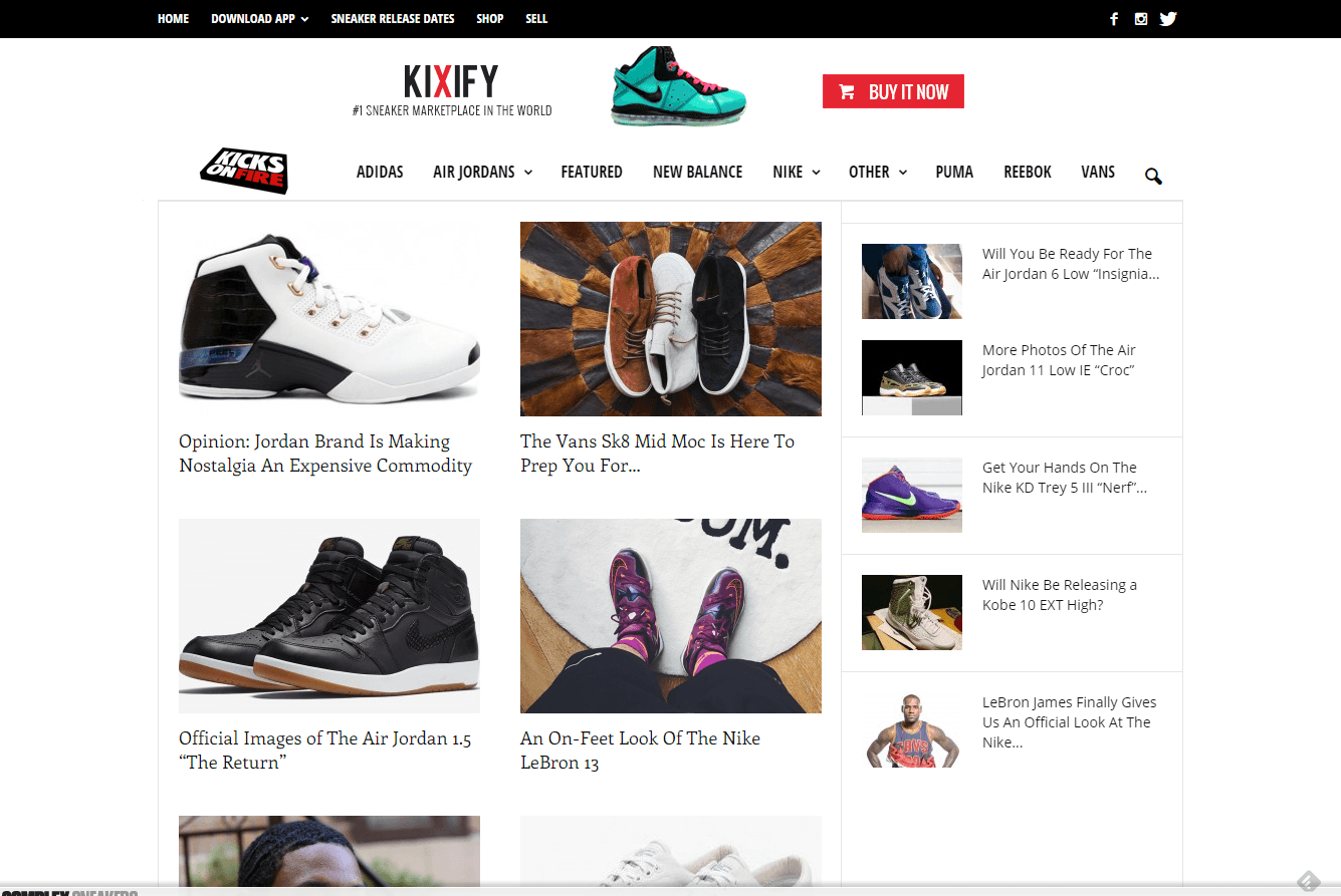 kicks on fire blogs shoe