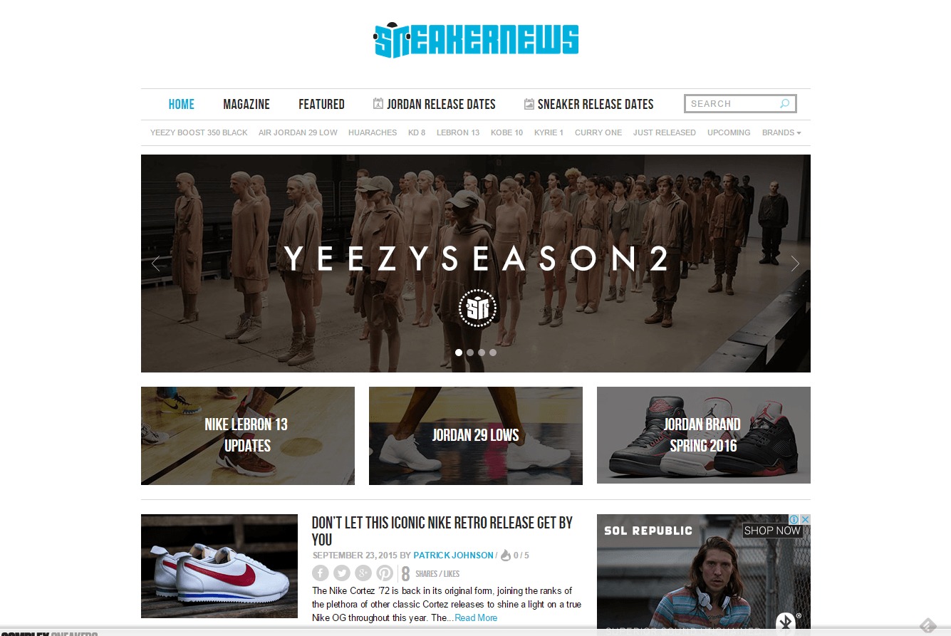 best sneaker news websites