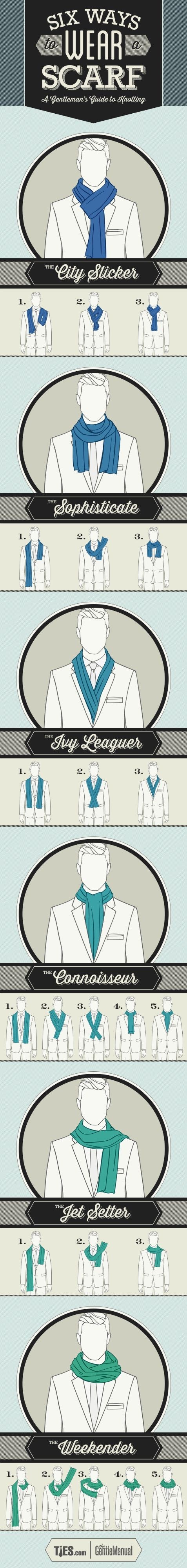 How to Wear a Men's Scarf - There Are 2 Ways to Wear a Scarf