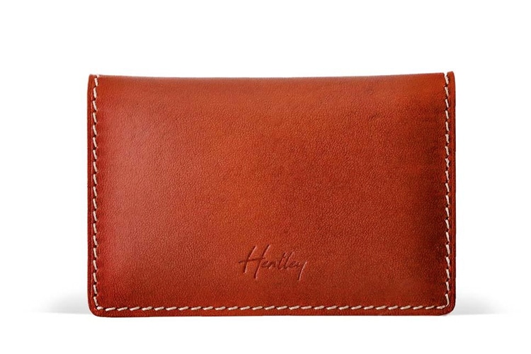 hentley bagan slim leather bifold wallet