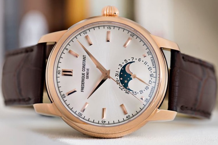frederique constant classic manufacture moonphase watch