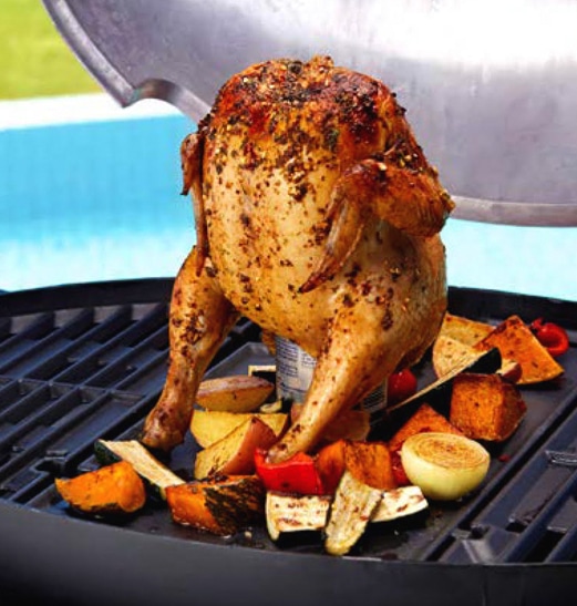 beer can chicken with vegetables 