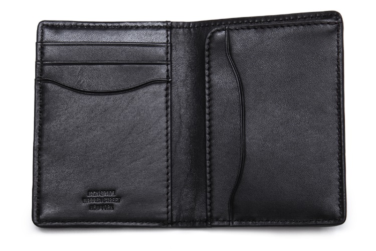 jack spade waxwear vertical wallet