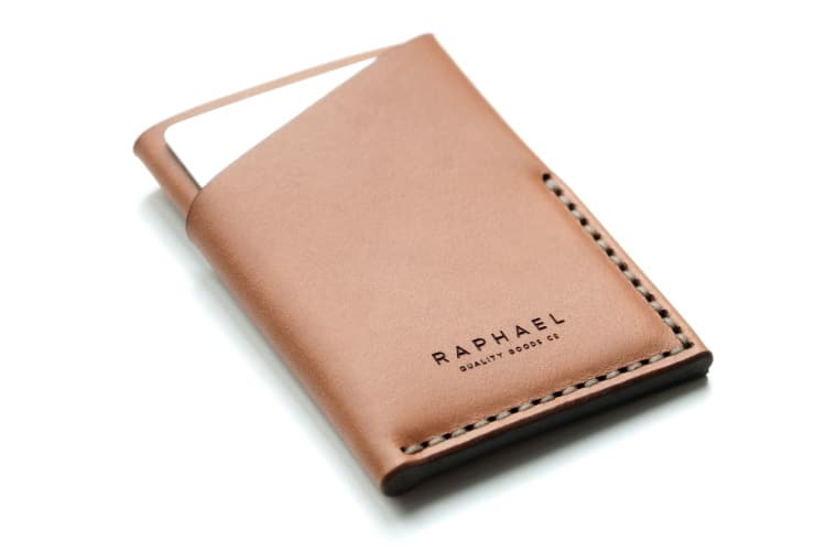 tan leather wallet