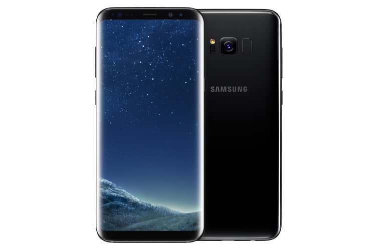 samsung galaxy s8+ front and back view