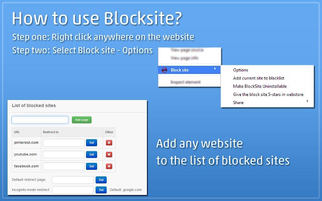 how to block a site on edge