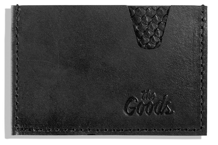 the goods black leather wallet