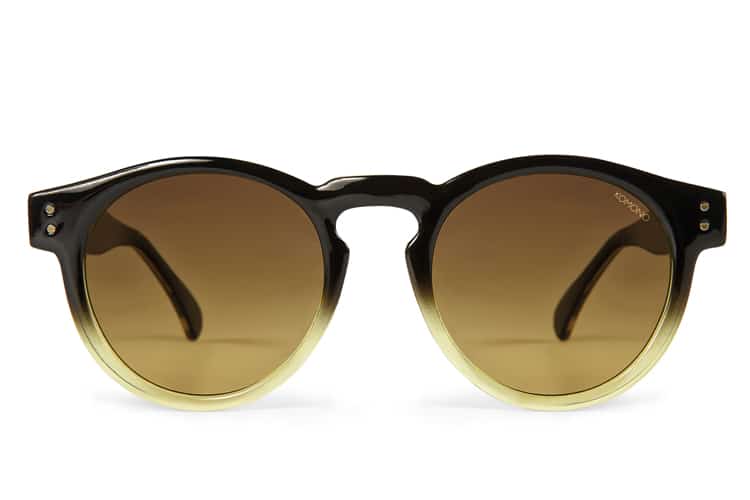 komono clement black gold sunglasses