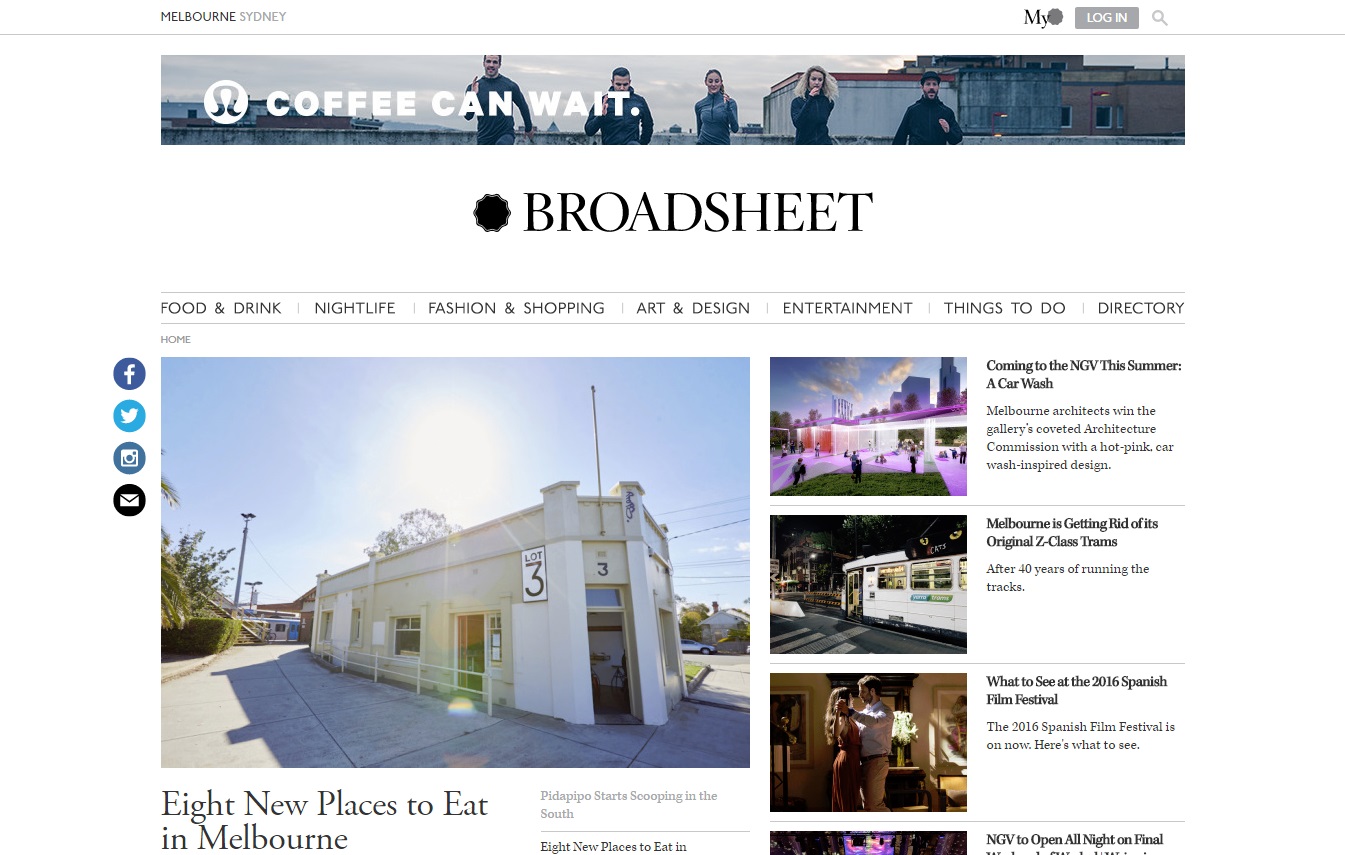 broadsheet sydney