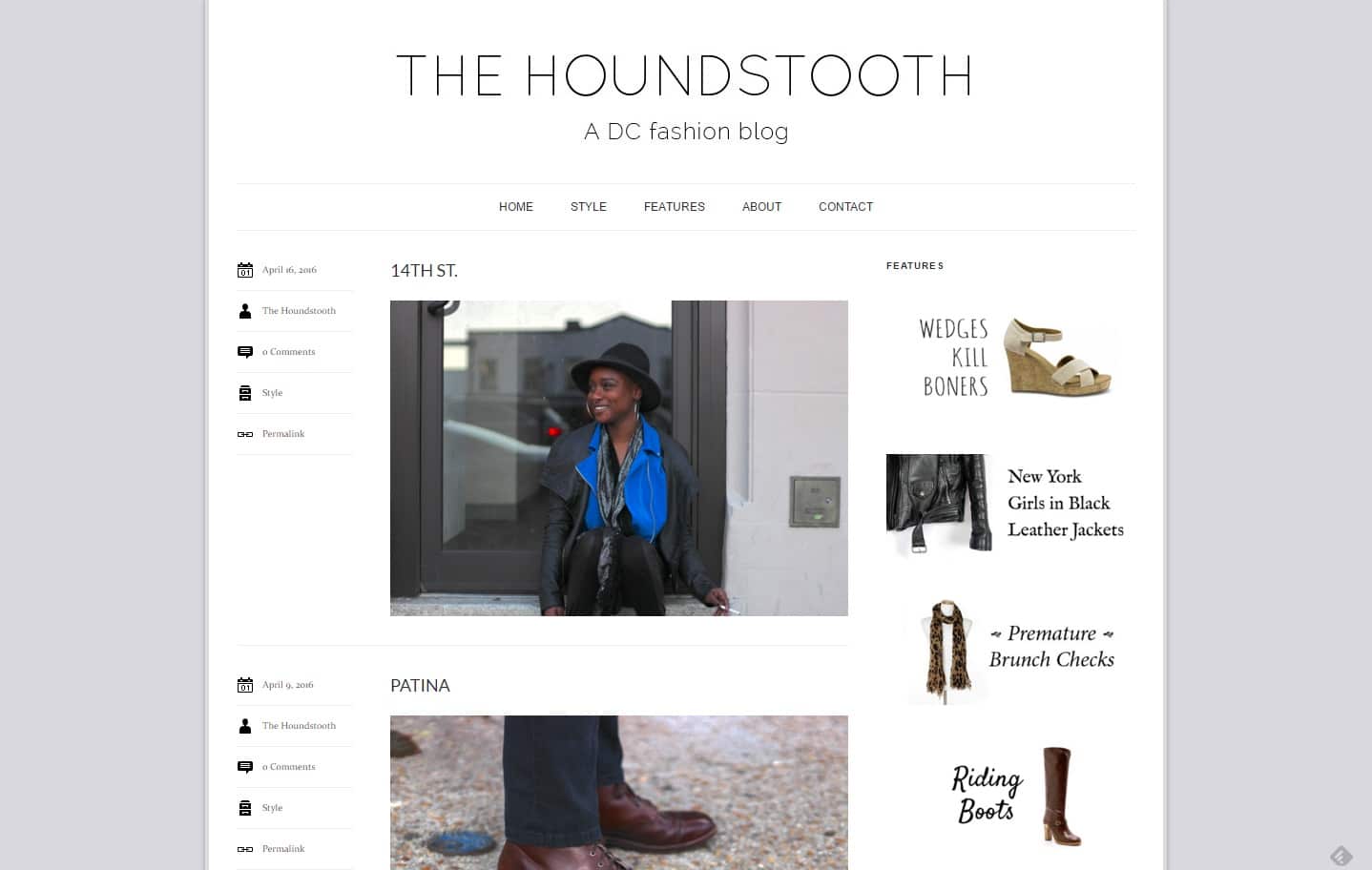 the houndstooth street style blog