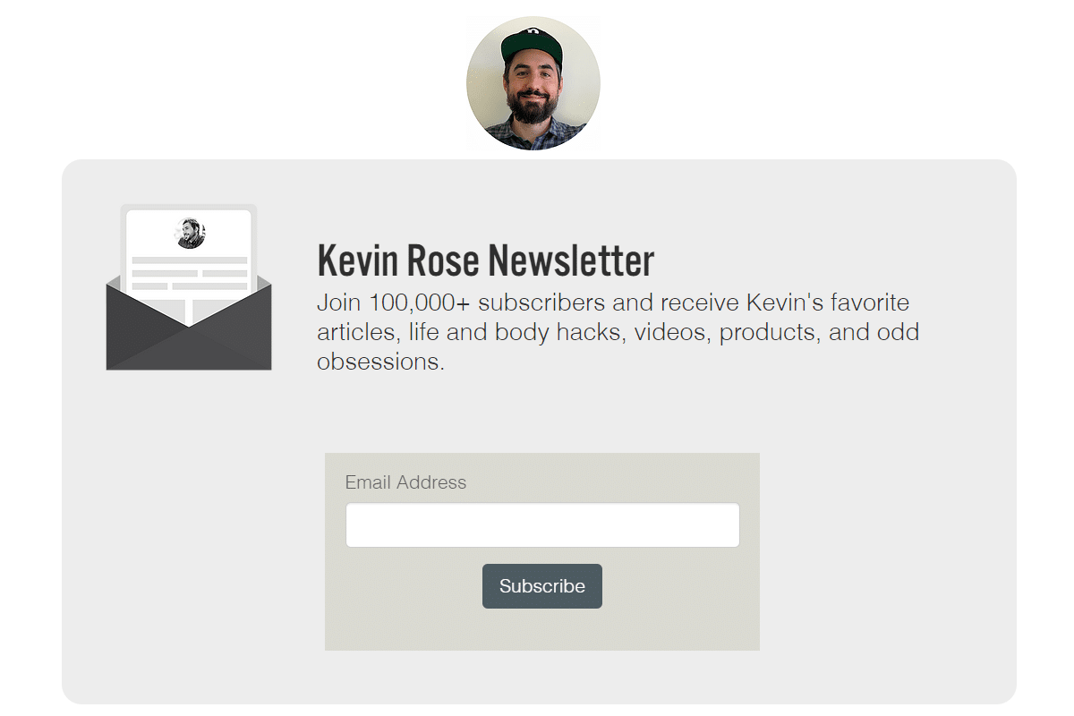 Kevin Rose Newsletter