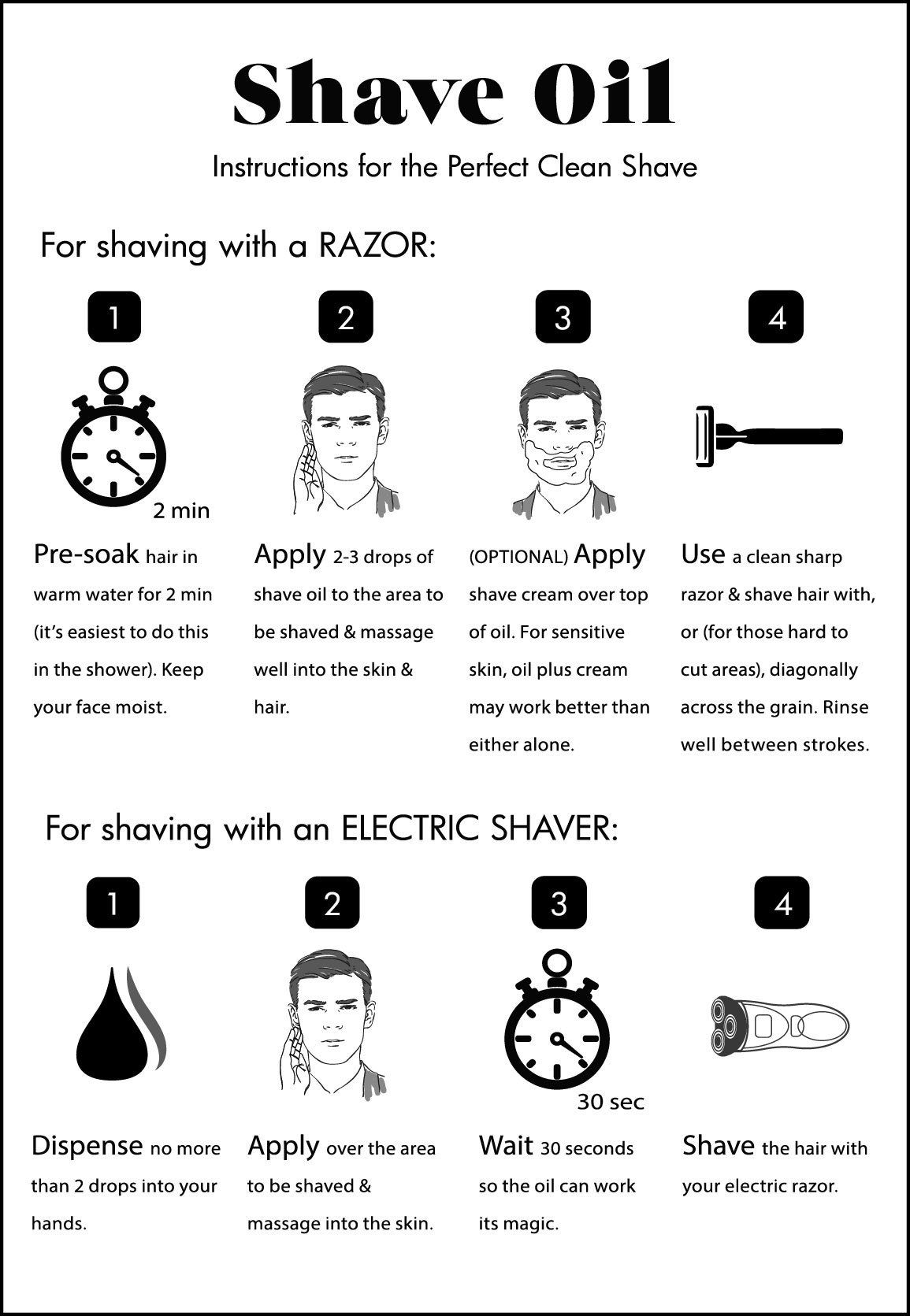 milkman shave oil instructional