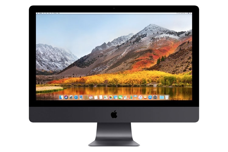 apple imac pro monitor front view