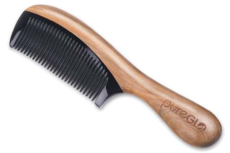 pureglo green sandalwood hair comb
