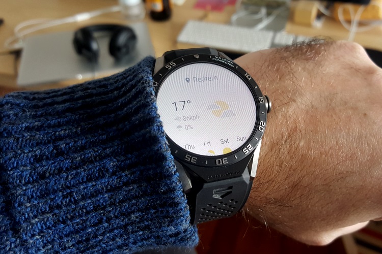 tag heuer connected watch weather