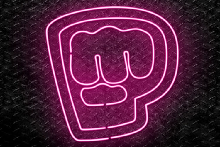 brofist neon sign